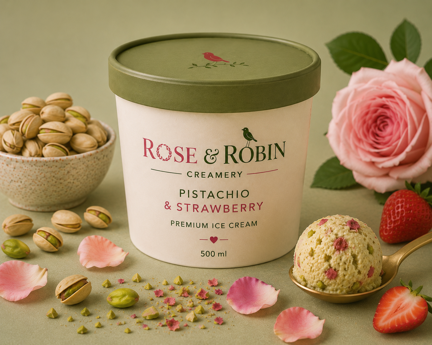 Pistachio & Strawberry